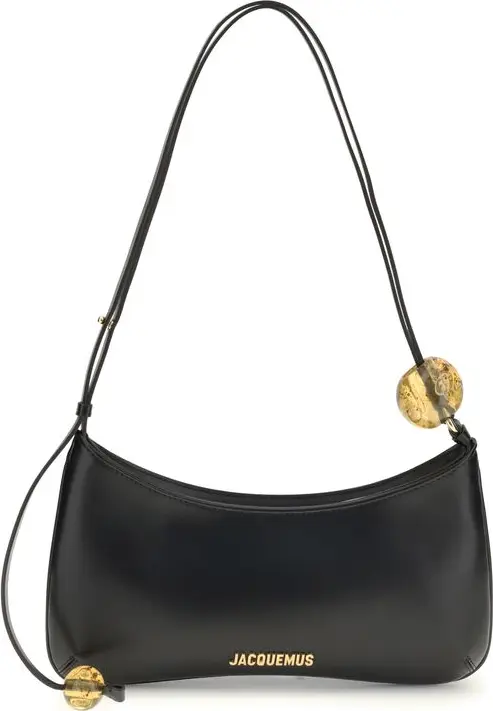 Black Calf Leather Bos Taurus Shoulder Bag