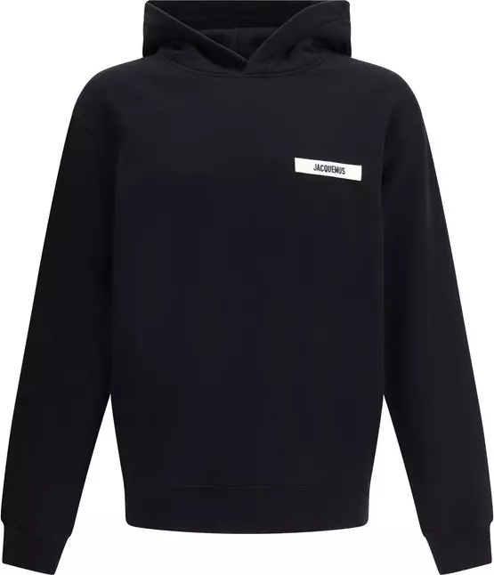 Black Cotton Sweatshirt