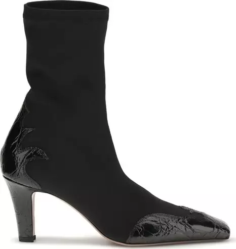 Black Calf Leather Bos Taurus Ankle Boots