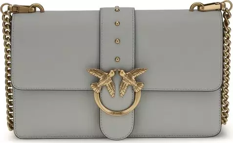 Gray Calf Leather Bos Taurus Shoulder Bag