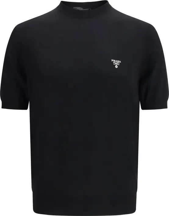 Black Wool T-Shirt
