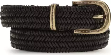 Black Calf Leather Bos Taurus Regular Belt