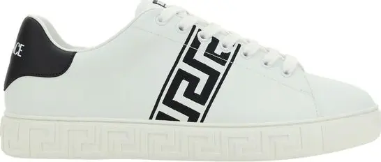 White Calf Leather Bos Taurus Low Top Sneakers