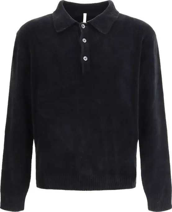 Black Cotton Polo Shirt