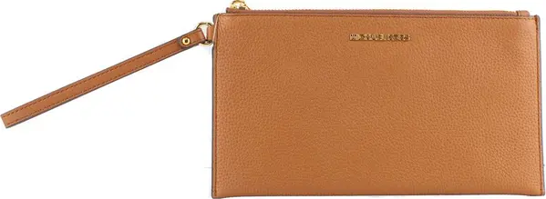 Brown Leather Clutch Bag