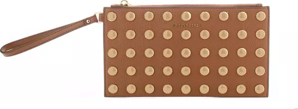 Black Leather Clutch Bag