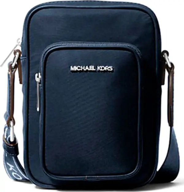 Blue Nylon Crossbody Bag