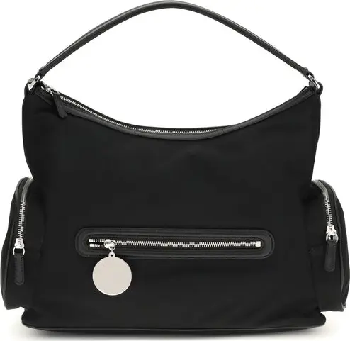 Black Nylon Shoulder Bag