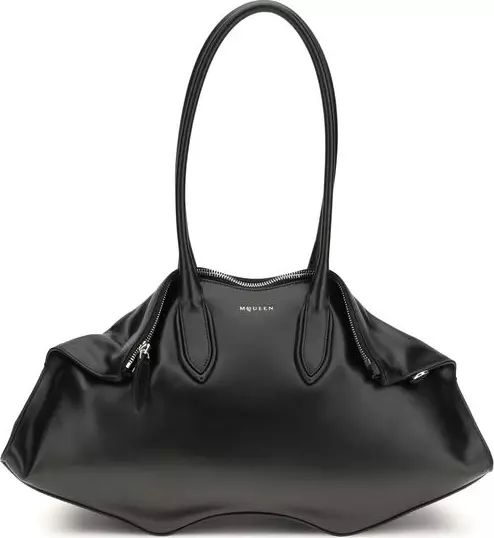 Black Calf Leather Bos Taurus Shoulder Bag