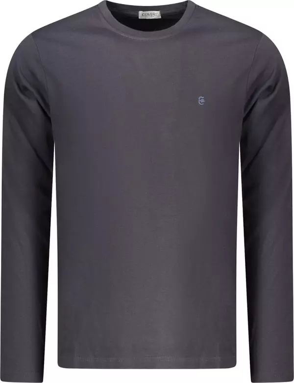 Blue Cotton Men T-Shirt