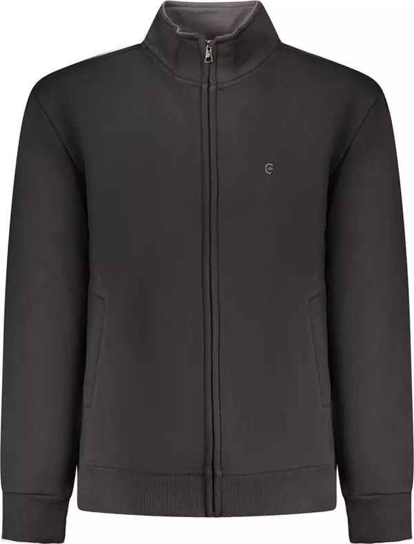 Black Cotton Men's Sweatshirt