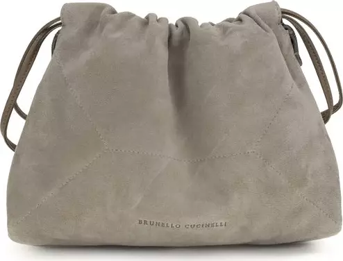Gray Calf Leather Bos Taurus Clutch Bag