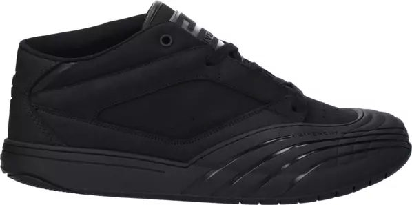 Black Fabric Low Top Sneakers