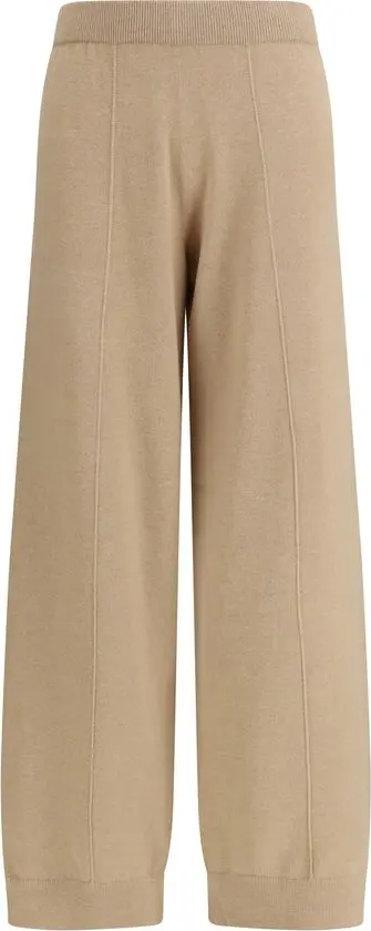 Beige Wool Oves Aries Casual Pants