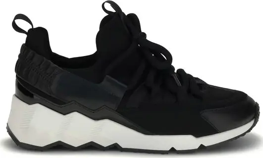 Black Neoprene Athletic Sneakers