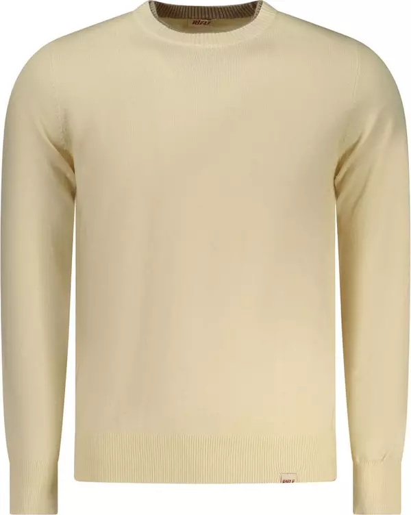 Beige Polyester Men's Sweater