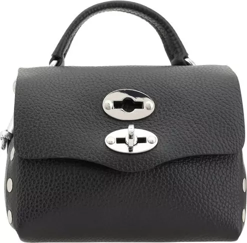 Black Calf Leather Bos Taurus Shoulder Bag