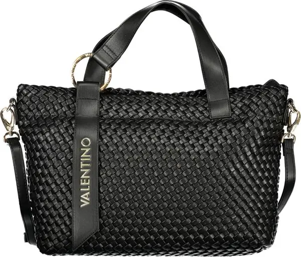 Black Polyurethane Women's Bag