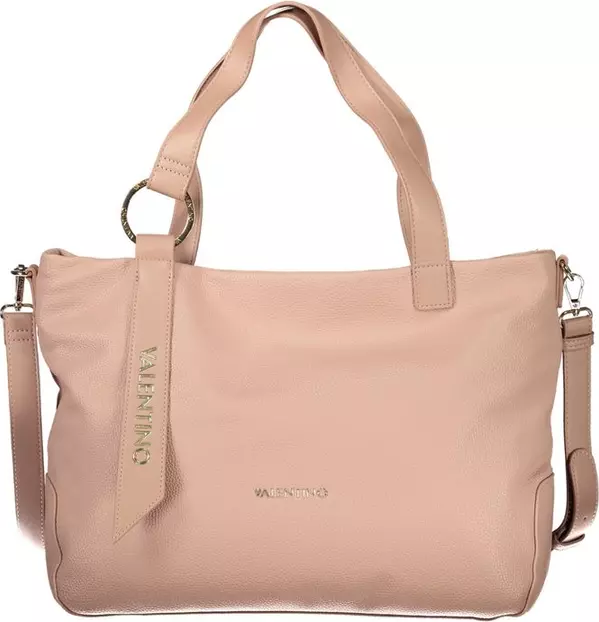 Pink Polyurethane Women's Bag