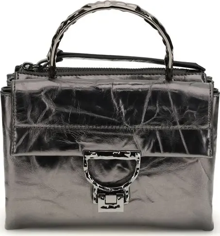 Black Calf Leather Bos Taurus Handbag