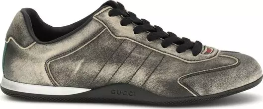 Black Calf Leather Bos Taurus Low Top Sneakers