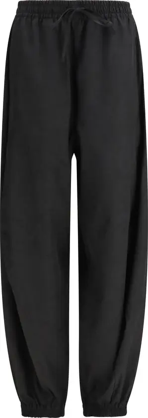 Black Polyester Joggers (Workout Pants)