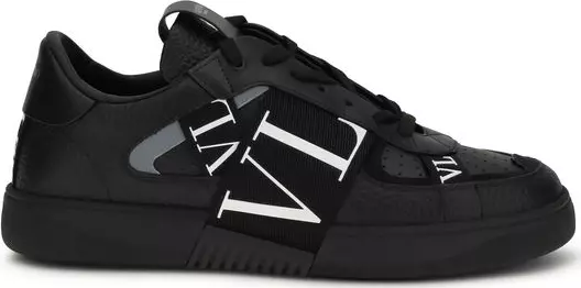 Black Calf Leather Bos Taurus Low Top Sneakers