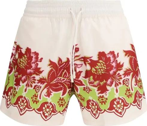 Multicolor Polyester Shorts