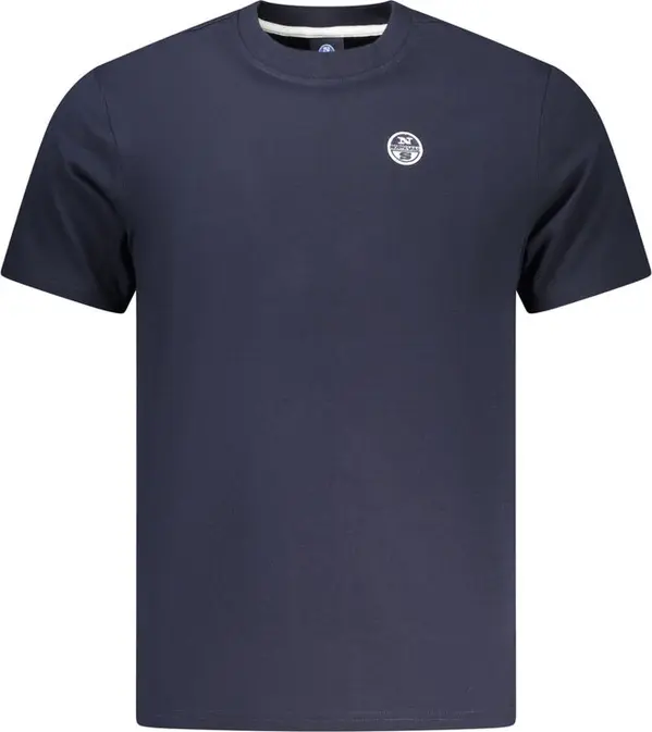 Blue Cotton Men's T-Shirt