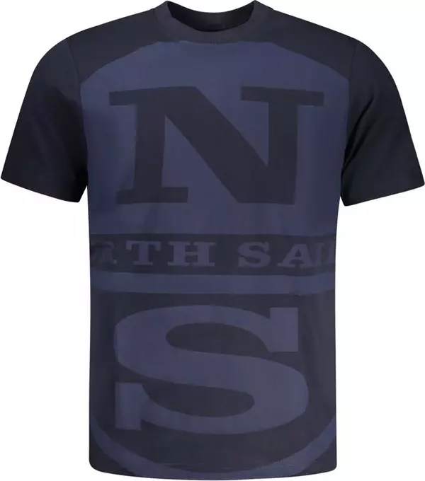 Blu Cotton Men T-Shirt