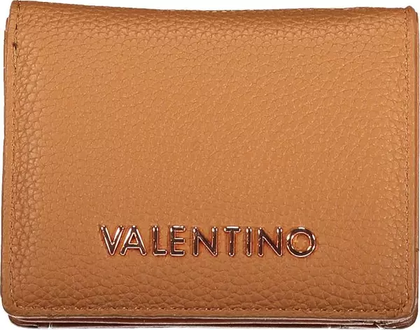 Brown Polyurethane Women's Wallet