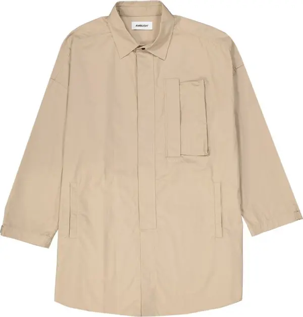 Beige Cotton Coat