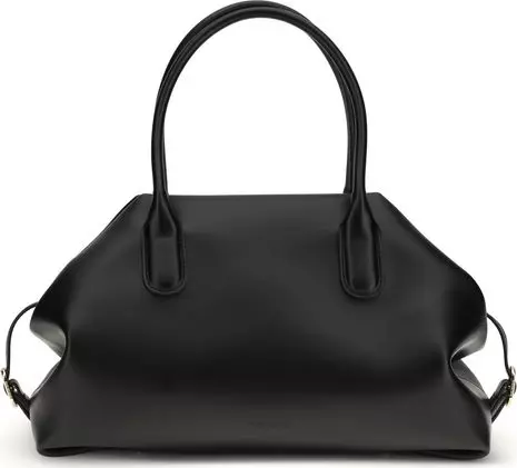 Black Other Fibres Shoulder Bag