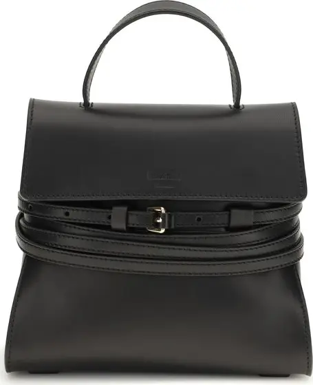 Black Calf Leather Bos Taurus Handbag