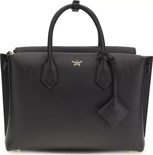 Black Calf Leather Bos Taurus Handbag