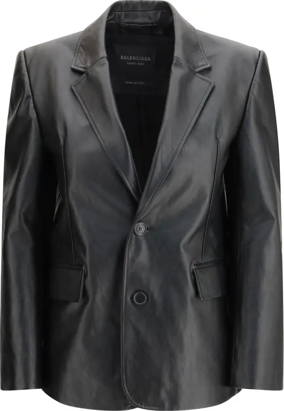 Black Calf Leather Bos Taurus Leather Jacket