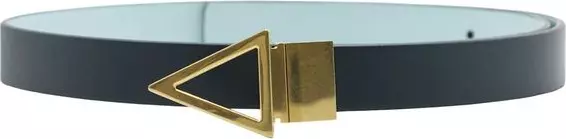 Blue Leather Regular Belt