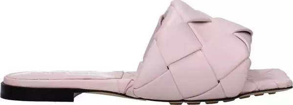 Multicolor Calfskin Flat Sandals
