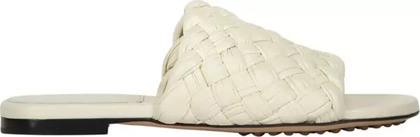 White Lamb Leather Mules