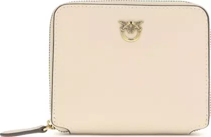 Beige Calf Leather Bos Taurus Wallet