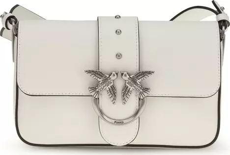 White Calf Leather Bos Taurus Shoulder Bag