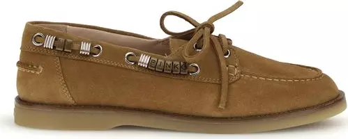 Brown Calf Leather Bos Taurus Slip-On Loafers