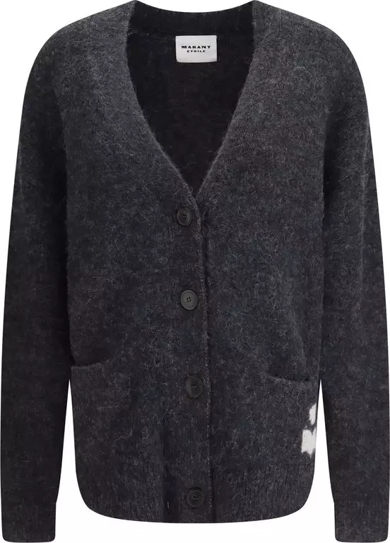 Gray Alpaca Vicugna Pacos Cardigan