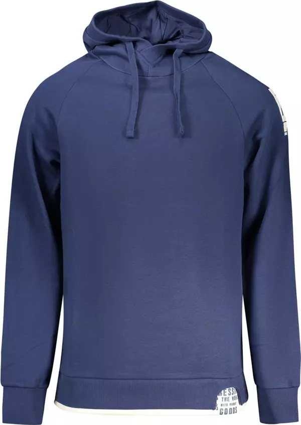 Blue Cotton Men's Sweatshirt