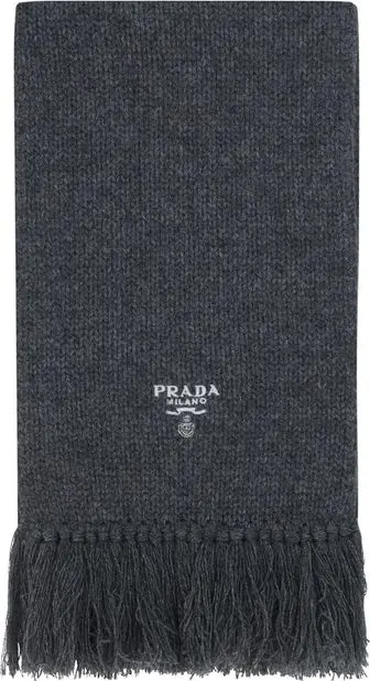 Gray Cashmere Scarf