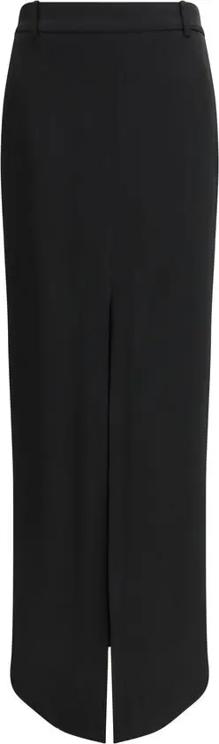 Black Acetate Long Skirt