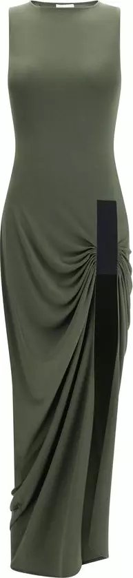 Bicolor Polyester Casual Dress