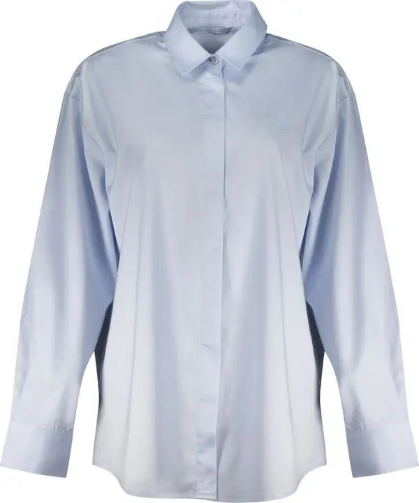 Azzurro Cotton Women Shirt