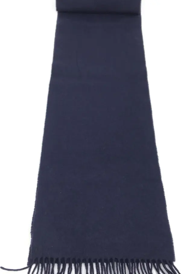 Navy Blue Soft Wool Scarf