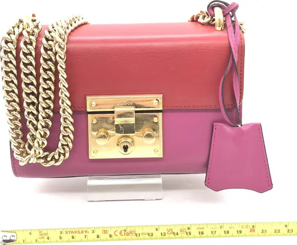Padlock Crossbody Shoulder Bag In Pink
